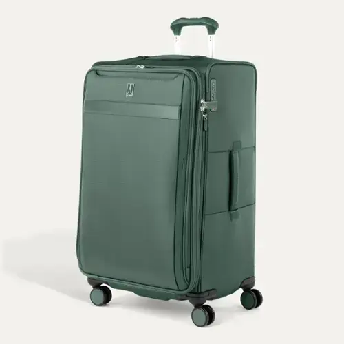Front. Travelpro - Travelpro Versapack + Lightweight Softside Expandable 29" Checked Spinner - Desert Sage.
