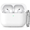 Entronix - Case Compatible with AirPods Pro 3rd Gen - Soft-Touch Liquid Silicone - White-Front_Standard