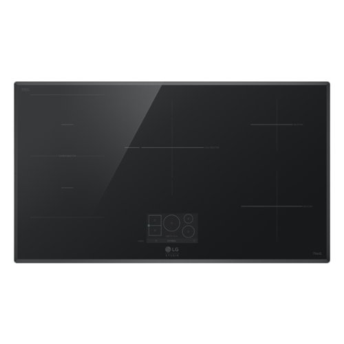 LG - STUDIO 36" Smart Built-in Electric Induction Cooktop with 5 Elements and Flex Cooking Zone - Black