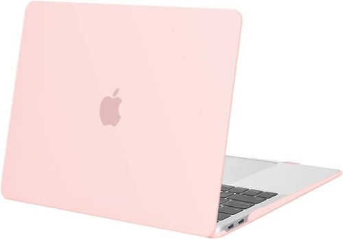 mosiso - Case for MacBook Air 13 inch A2337 M1 A2179 A1932 with Touch ID 2018-2022 - Chalk Pink-Front_Standard 