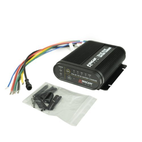 Wagan 25 Amp DC to DC Battery Charger - Black WORLDWIDE DELIVERY