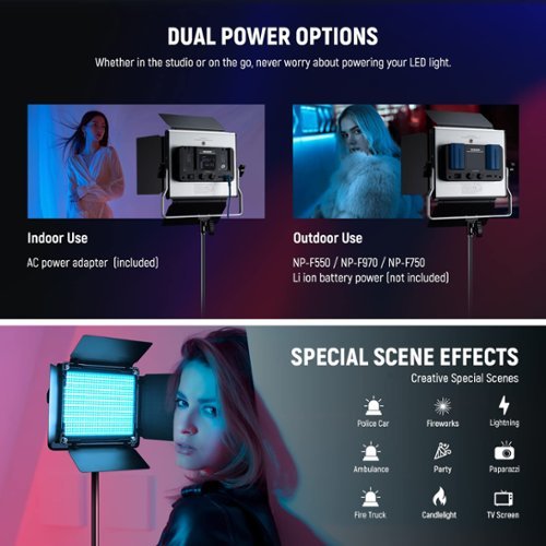 Neewer Upgraded 660 PRO II RGB LED Light Kit (2 Pack) APP