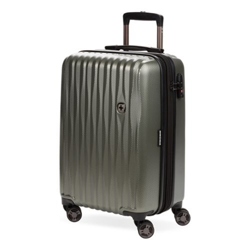 SwissGear - Energie 20" Carry On Spinner Suitcase with USB - Champagne