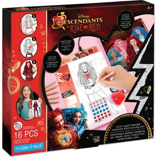 Make It Real - Make It Real: LED Light Board Fashion Sketching Set ,8+