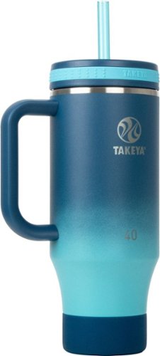 Takeya - 40-oz. Straw Tumbler with Handle - Ombre Adventure