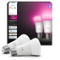 Philips - Hue A19 Bluetooth 75W Smart LED Bulb (2-Pack) - White and Color Ambiance-Front_Standard