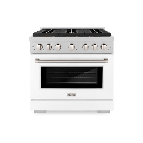 ZLINE - 36 in. 5.2 cu. ft. Freestanding Paramount Gas DuoPro Range with Convection Oven - White Matte