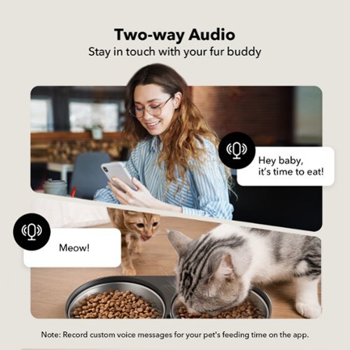 PETLIBRO Granary WiFi Stainless Steel Dual Food Tray 5L Automatic Dog and Cat Feeder with Camera Monitoring - Black HOW TO BUY