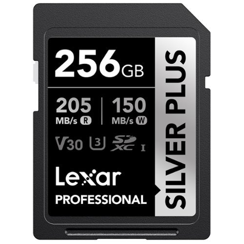 Lexar - Professional SILVER PLUS SDXC™ UHS-I Card (256 GB)-Front_Standard 