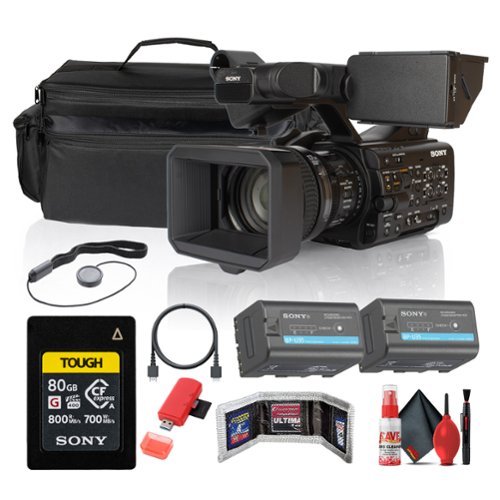 PXW Z300 XDCAM Camcorder + Sony 80GB CFexpress Card + BP U35
