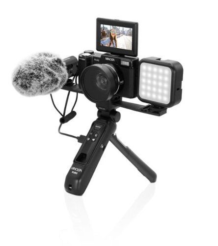 Minolta - VLOG MND60V 64.0 Megapixel Digital Camera Kit - Black