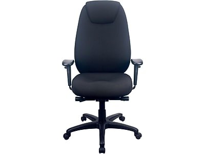 Tempur-Pedic - Ergonomic Fabric Swivel Computer and Desk Chair, (TP6400-BLK) - Black-Front_Standard 