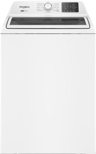  Whirlpool - 4.3 Cu. Ft. Top Load Washer with 2-in-1 Removable Agitator and Soft Close Glass Lid - White