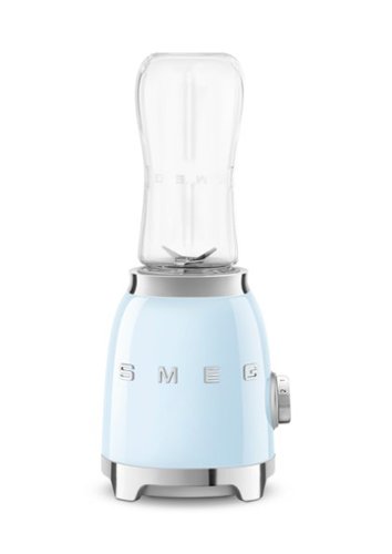 SMEG - PBF01 Personal 2-Speed Single-Serve Blender, 20 oz - Pastel Blue-Front_Standard 