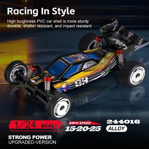 Topteng WLtoys 244016 1:24 Scale RC Car 2.4Ghz 2WD High Speed, 3
