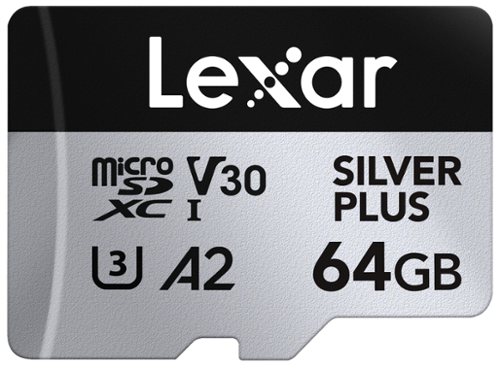 Lexar - Professional SILVER PLUS microSDXC 64 GB