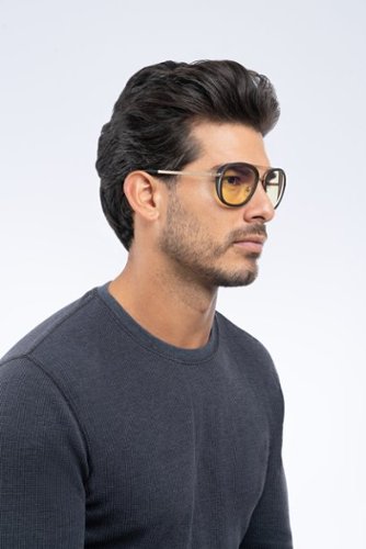 GUNNAR Dume Computer Glasses with Blue Light Reduction, Amber Lenses - Gold GLOBAL SHIPPING