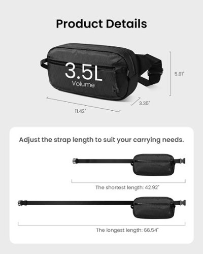 tomtoc Aviator-T35 3.5L X-Pac Sling Bag with RFID Blocking, Minimalist Crossbody Bag Chest Shoulder Pack for Travel, Everyday - Black HOW TO BUY