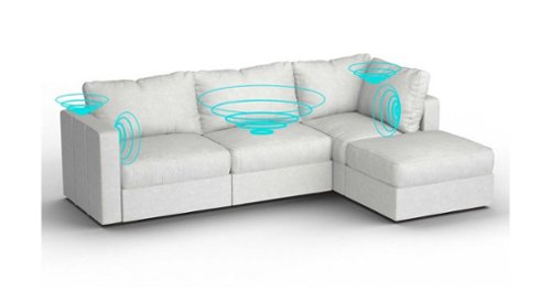 Lovesac - 4 Seats + 5 Sides Corded Velvet & Standard Foam with 8 Speaker Immersive Sound + Charge System