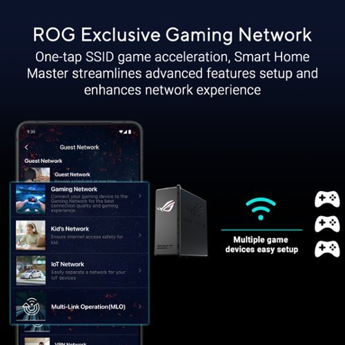 ASUS ROG Strix GS-BE18000 Tri-Band Wi-Fi 7 Gaming Router - Black GLOBAL SHIPPING