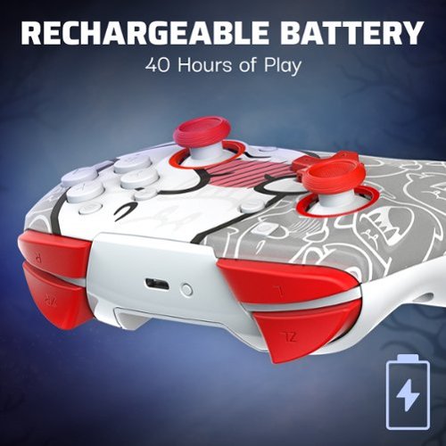 PDP REMATCH GLOW Wireless Controller for Nintendo Switch, Nintendo Switch Lite, & Nintendo Switch - OLED Model - Boo Hoo WORLDWIDE DELIVERY