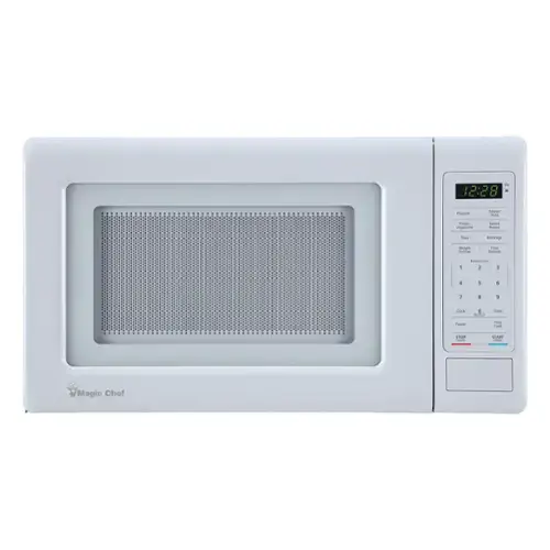 0: 12:28

Dinner
Frozen Vegetable
Baked Potato
Pizza
Beverage
Weight Defrost
Sme Defrost
1
Low Cook 2
...
4
5
6
7
8

Clock
0 Menury
Timer
Power
Time Cook
STOP LANDS
START +JOMC
Magic Chef