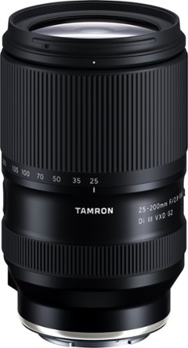 Tamron - 25-200mm F/2.8-5.6 Di III VXD G2 All-In-One Zoom Lens for Sony E-Mount Cameras-Front_Standard 
