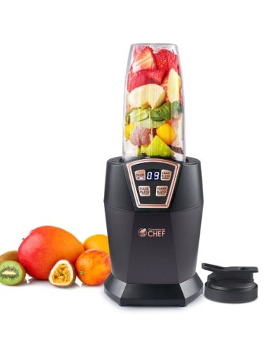 Commercial Chef - Personal Blender - Black-Front_Standard 