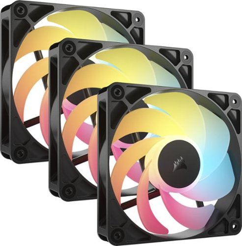 CORSAIR - RS120-R ARGB 120mm PWM Fans (3-pack) - Black