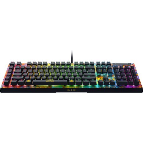 Razer BlackWidow V4 X Full Size Wired Mechanical Green Clicky Switch Gaming Keyboard with Chroma RGB Backlighting - Pokémon Edition SHOP ONLINE