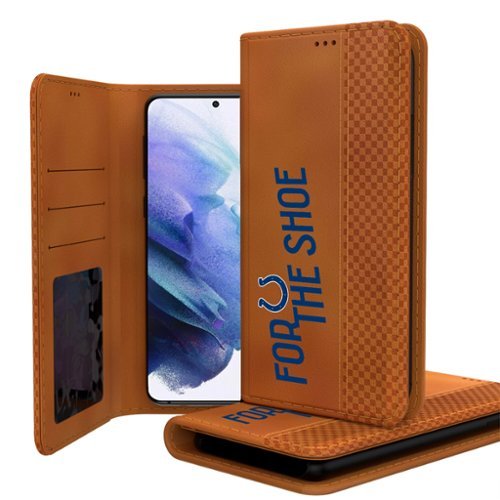 Keyscaper - NFL - Indianapolis Colts Galaxy Folio Case - S24 - Brown-Front_Standard 