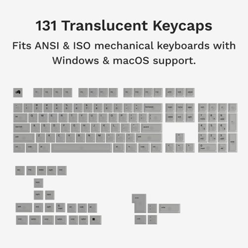 Glorious Polychroma Translucent Universal RGB Keycaps for 100% 85% 80% TKL 60% Compact 75% Mechanical Keyboards - Translucent V2 HOW TO BUY