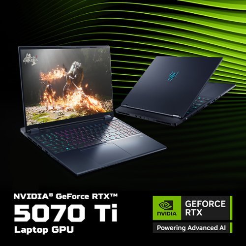 Acer Predator Helios Neo 16S AI Gaming Laptop - 16 OLED 240Hz - Intel Core Ultra 9 - NVIDIA GeForce RTX 5070Ti – 32GB – 1TB - Obsidian Black WORLDWIDE DELIVERY