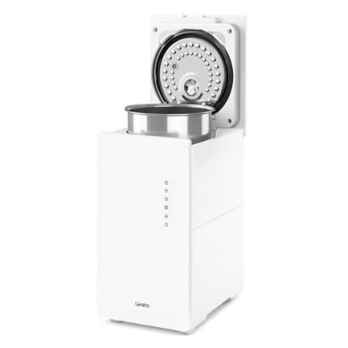 Livatro - 6L Stainless Steel Warm Mist Humidifier, Easy-Clean Steam Humidifier with Sleep Mode & Auto Shut-Off - White-Front_Standard 