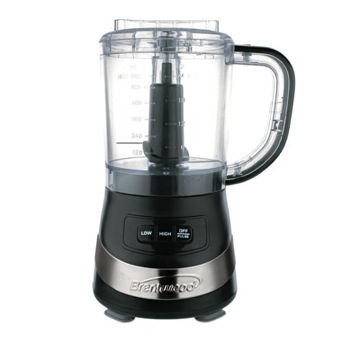 Brentwood - FP-549BK 3-Cup Food Processor - Black-Front_Standard 
