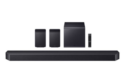 Samsung - Q-Series Soundbar HW Q990H/ZA 11.1.4 ch Subwoofer with Rear Speaker (2026) - Titan Black