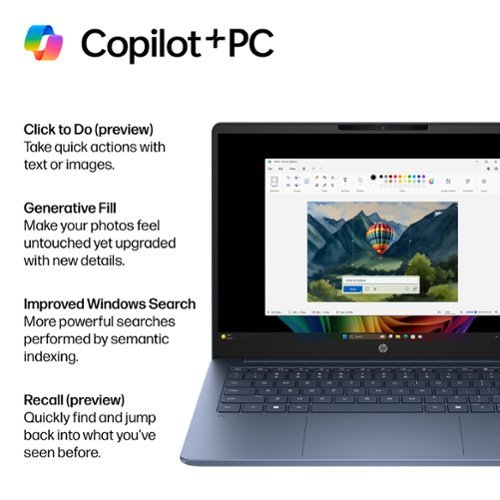 HP OmniBook 3 - 14 2K OLED Laptop - Snapdragon X (8-Core CPU) - 16GB Memory - 512GB SSD - Copilot+ - 41+ Hrs Battery Life¹ - Starlit Blue BUY IN AUSTRALIA