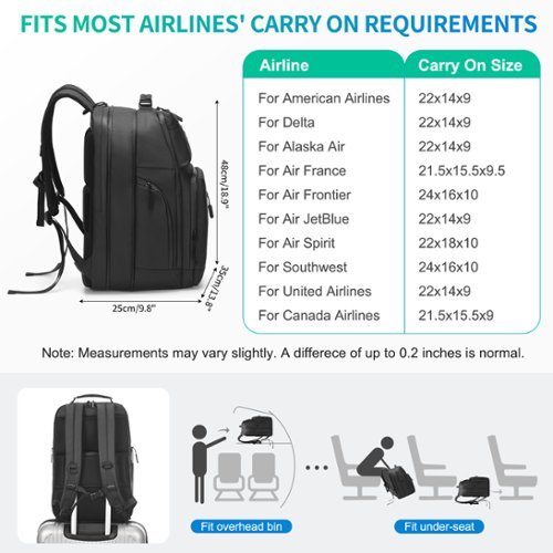 Unique Bargains Expandable Business Backpack, Waterproof, 17  display picture 1
