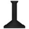 ZLINE - 36 inches - Convertible & Externally Vented - Wall Range Hood - Black Stainless Steel-Front_Standard