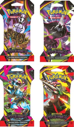 Pokémon - Mega Evolution— Pitch Black Sleeved Booster (1 Sleeved Booster Per Order) - Styles May Vary