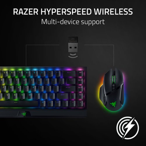 Razer Basilisk V3 Pro Optical Gaming Mouse with HyperScroll Tilt Wheel - Wireless - Black GLOBAL SHIPPING