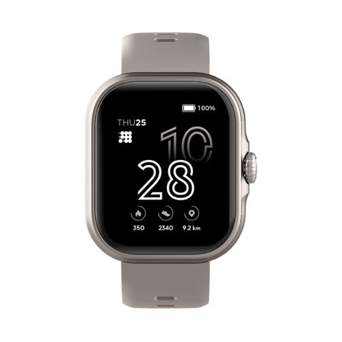 Cubitt - VIVA Smartwatch / Fitness Tracker with 1.84" Touch AMOLED Screen - Gray - (2024)-Front_Standard 
