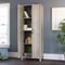 Sauder - Spring Maple 2-Door Storage Cabinet - Gray-Angle_Standard