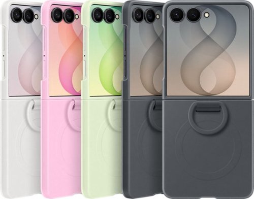 Samsung Galaxy Z Flip8 Silicone Ring Magnet Case - Cream SHOP ONLINE
