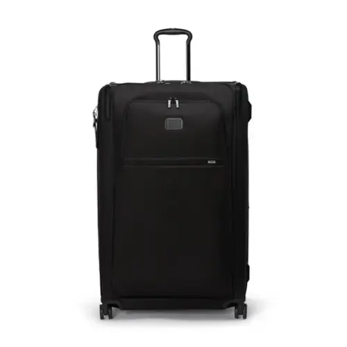 Front. TUMI - Alpha  XXL Dual Access 34" Expandable Spinner Suitcase - Black.