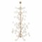 Sunnydaze - Noelle Indoor Metal Christmas Ornament Tree - 5 ft - Gold-Front_Standard