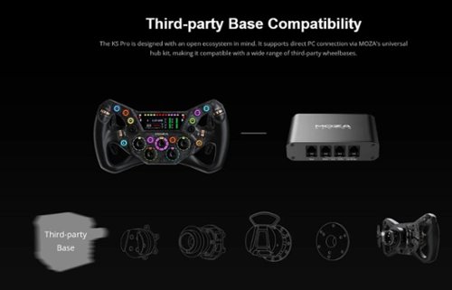 Moza Racing KS Pro Sim Racing Steering Wheel for Windows - Black BUY IN SINGAPORE