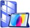 DTTO - Case for iPad (A16) 11-inch 2025 and iPad 10th Generation 10.9 Inch 2022, Clear Back and TPU Shockproof Frame Cover - Ultramarine-Front_Standard