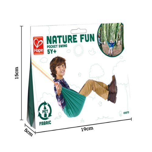 Hape Nature Fun Portable Kid's Hammock in Green, 200lb Capacity