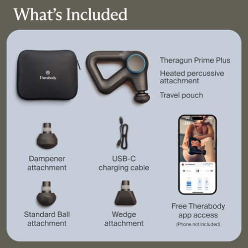 Therabody Theragun Prime Plus Multi-Therapy Massage Gun - Black BUY IN MIDDLE EAST